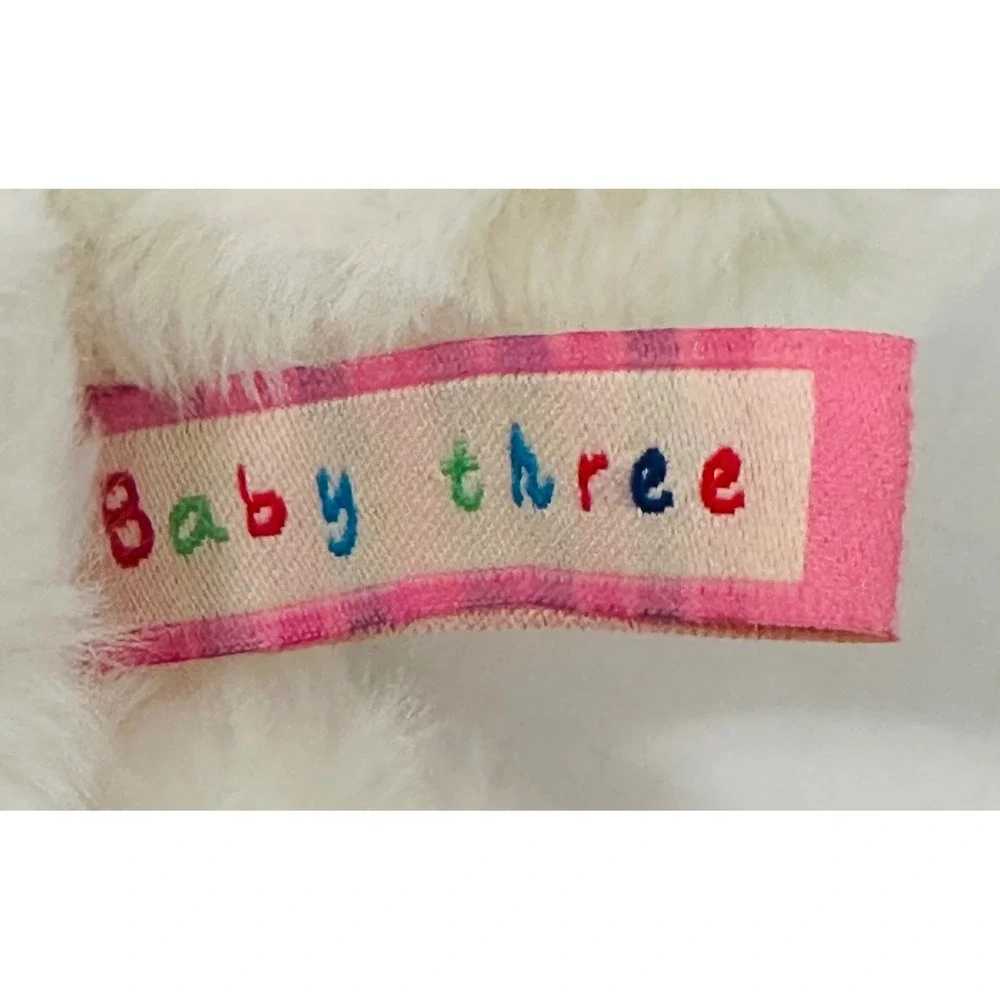 Baby Three Japanese White Bunny Pink Heart Ears Kawaii 10